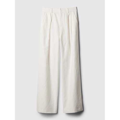 갭 365 High Rise Linen-Cotton Trousers