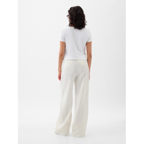 갭 365 High Rise Linen-Cotton Trousers