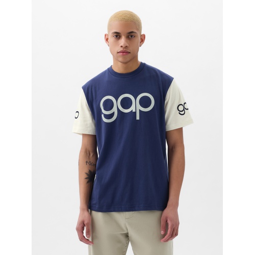 갭 Gap Logo Colorblock T-Shirt