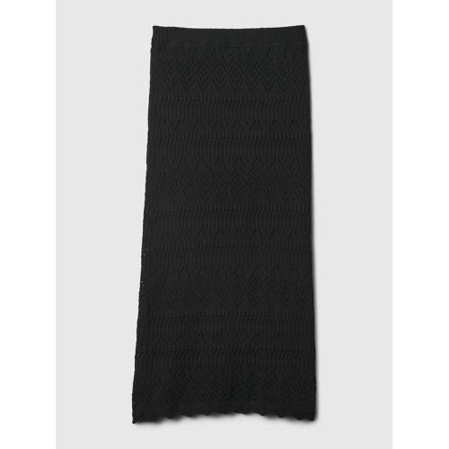 갭 Crochet Pull-On Midi Skirt