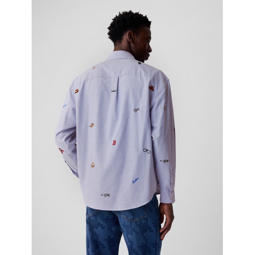 갭 DAP × GAP Embroidered Oxford Shirt