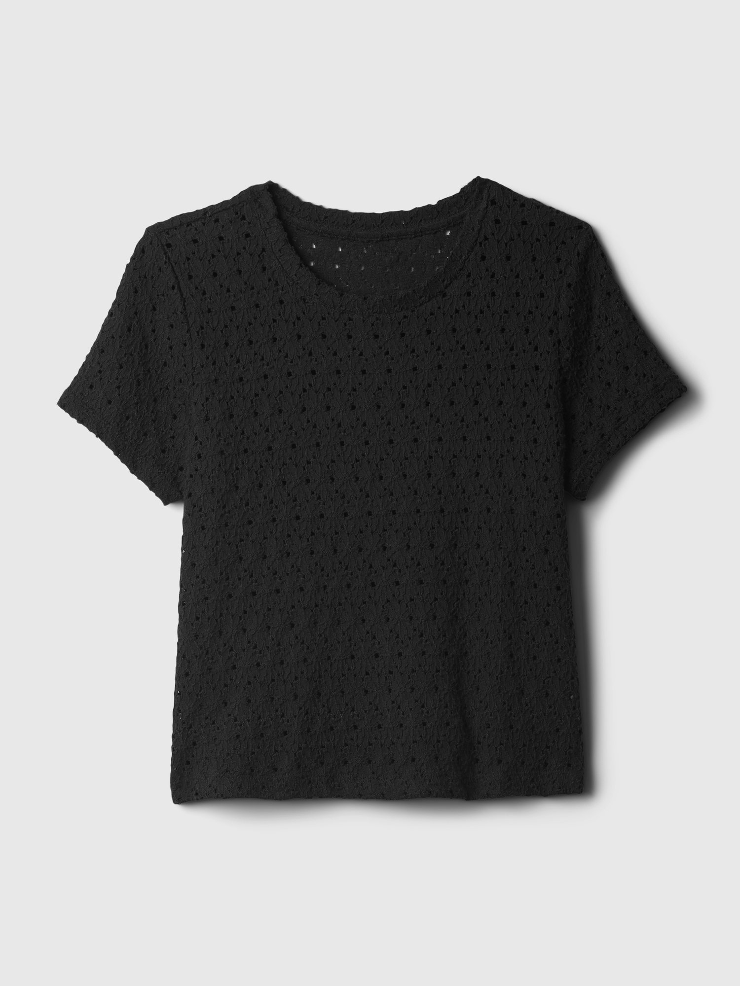 갭 Lace Cropped T-Shirt