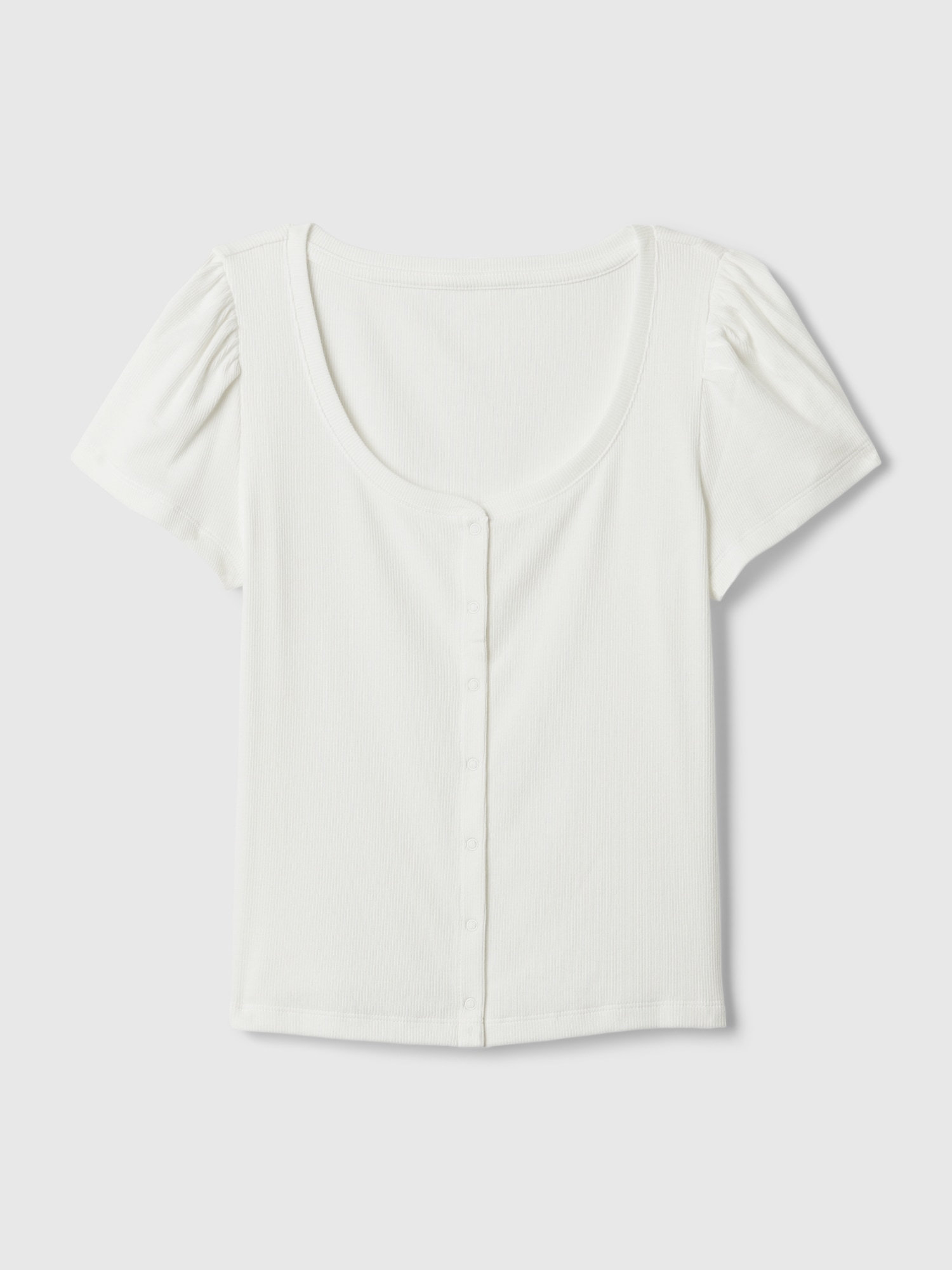 갭 Modern Rib Cropped Cardigan Shirt