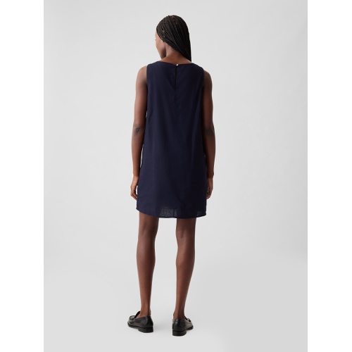 갭 Linen-Blend Shift Mini Dress