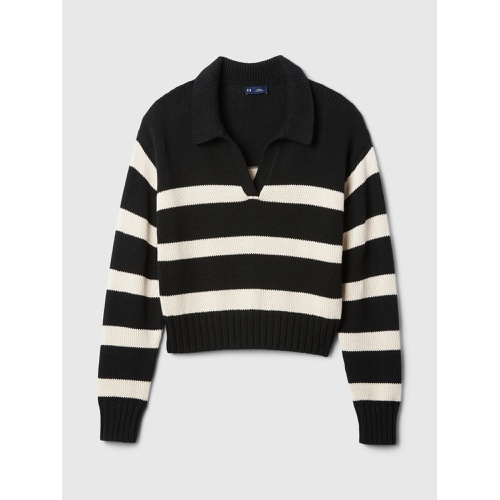 갭 Shrunken Polo Sweater