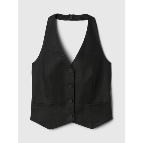 갭 Linen-Cotton Halter Vest
