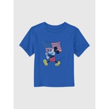 Toddler Mickey Mouse American Flag Graphic Tee