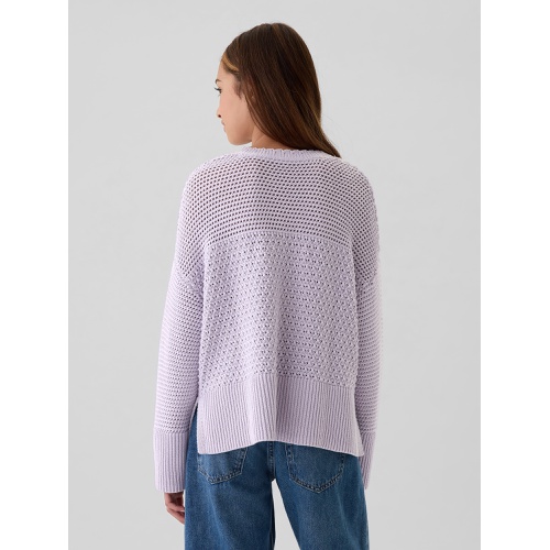 갭 Kids Crochet Boxy Sweater