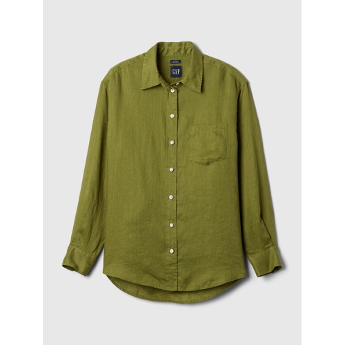 갭 100% Linen Big Shirt