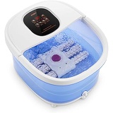Gasky Foot Spa/Bath Massager 6 in 1-Heat, Bubbles, Vibration, 6 Motorized Shiatsu Rollers, Frequency Conversion, Time & Temprature Settings, Pedicure Tub Bath for Feet Home Use