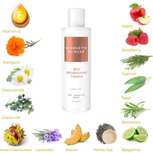  Georgette Klinger Bio Nourishing Face Toner  Vitamin & Botanical Rich to Clean, Soothe & Nourish Dry, Sensitive Skin