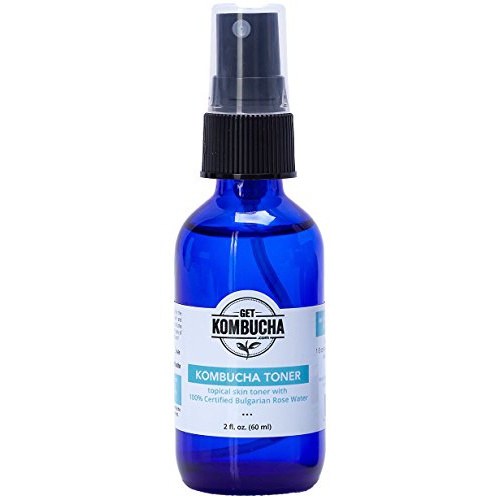  Rose Water Facial Spray with Organic Kombucha Toner Extract - Handcrafted by GetKombucha - Dramatically Improve and Refresh Your Face, Eyes, and Body, or 100% !