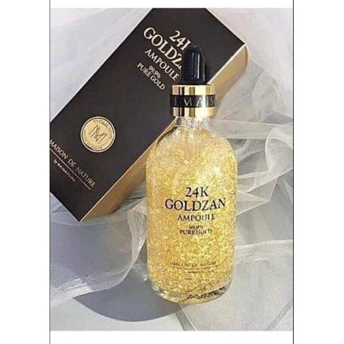  24k GOLDZAN AMPOULE 99.9% Pure Gold Serum of The Year in Korea - Maison de Nature which is effective in anti-aging Reduce fade, freckles, dark spots