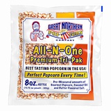 Great Northern Popcorn Company 4109 Great Northern Popcorn Premium 8 Ounce Popcorn Portion Packs, Case of 12