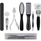Gretess Pedicure Kit - (10 In 1 Tools Set) Foot Nail Care Supplies, Professional Foot File Rasp, For Men Women Home Salon Using, Dead Skin Callus Remover, Pedicure Manicure Tools