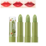 Grospe Avocado Lipstick Moisturizer Lipstick Long Lasting Nutritious Lip Balm Lips Color Change Lipstick non-stick color lipstick-3 PCS