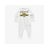Gucci Kids Feline Long Sleeve All-In-One One-Piece (Infant)