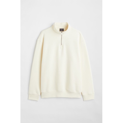 에이치앤엠 H&M Relaxed Fit Half-zip Sweatshirt