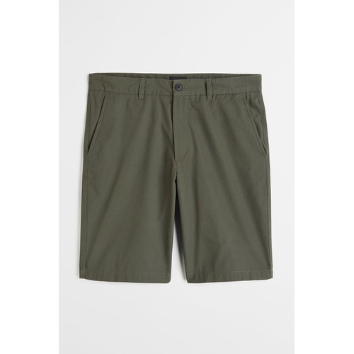 에이치앤엠 H&M Regular Fit Cotton Chino Shorts