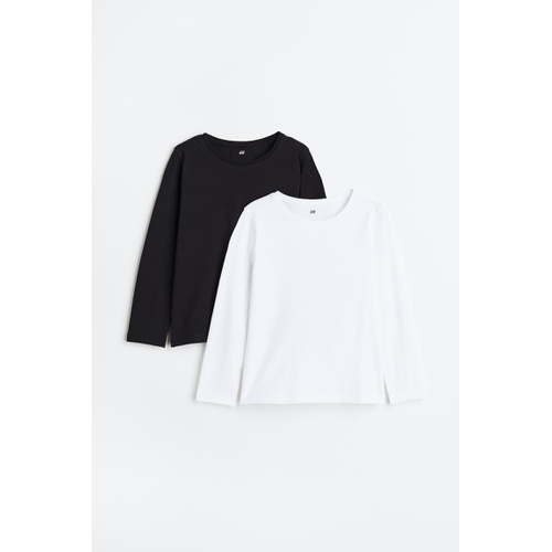 에이치앤엠 H&M 2-pack Long-sleeved Tops