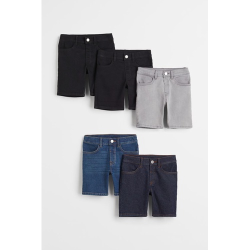 에이치앤엠 H&M 5-pack Skinny Fit Stretch Denim Shorts
