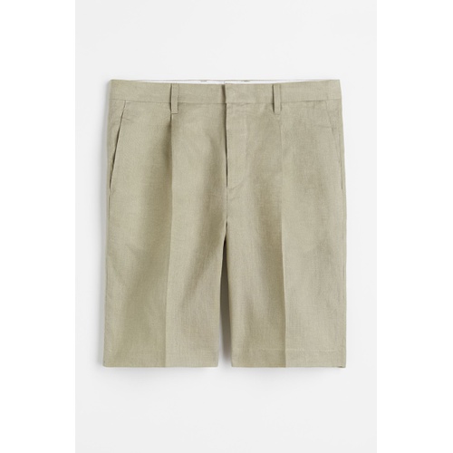 에이치앤엠 H&M Relaxed Fit Linen Shorts