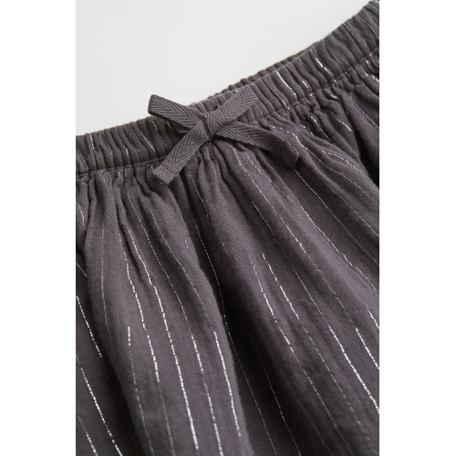 에이치앤엠 H&M Double-weave Cotton Skirt