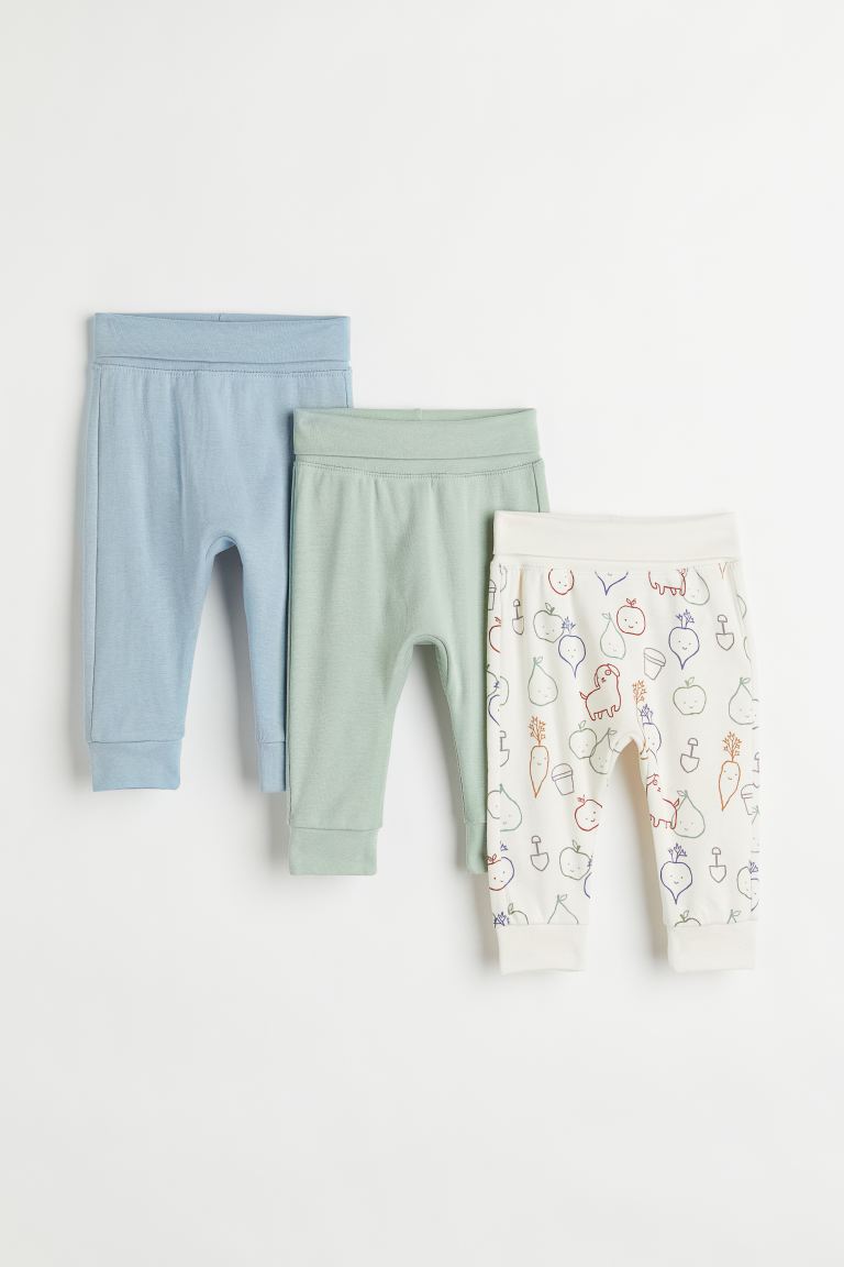 에이치앤엠 H&M 3-pack Cotton Pants