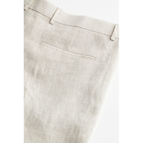 에이치앤엠 H&M Slim Fit Linen Suit Pants
