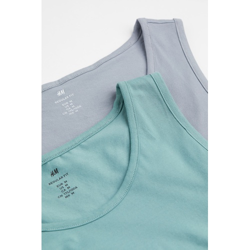 에이치앤엠 H&M 2-pack Regular Fit Tank Tops