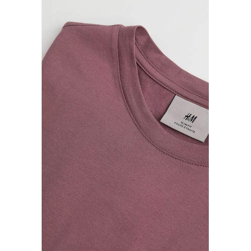 에이치앤엠 H&M Slim Fit Premium Cotton T-shirt