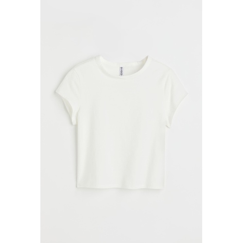 에이치앤엠 H&M Cotton Jersey T-shirt