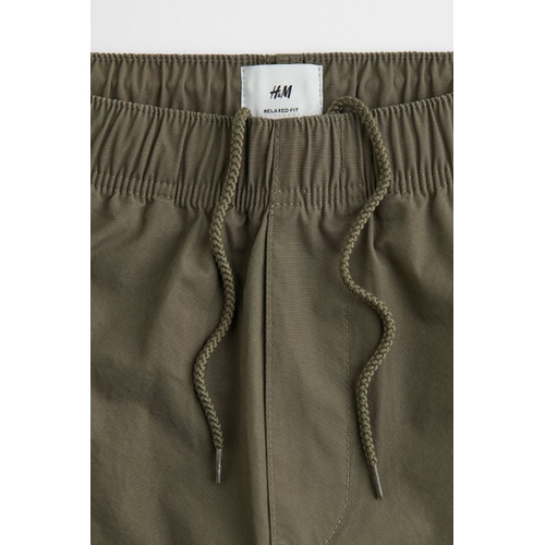 에이치앤엠 H&M Relaxed Fit Cotton Shorts