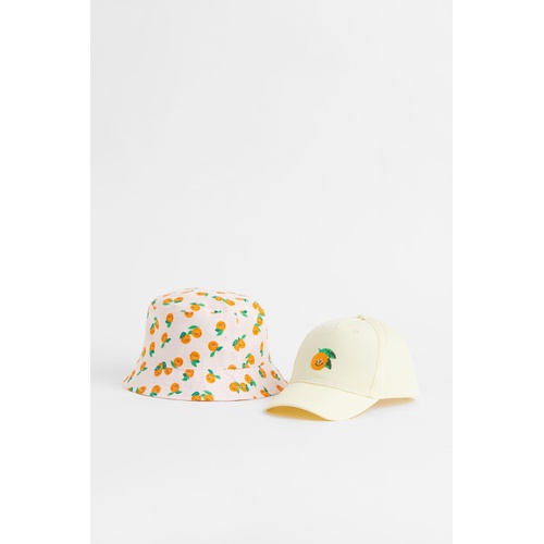 에이치앤엠 H&M 2-piece Cap and Bucket Hat Set