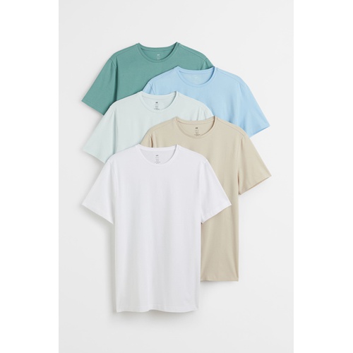 에이치앤엠 H&M 5-pack Slim Fit T-shirts