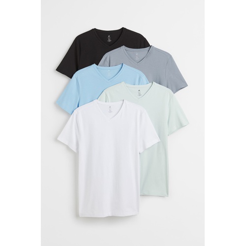 에이치앤엠 H&M 5-pack Slim Fit T-shirts