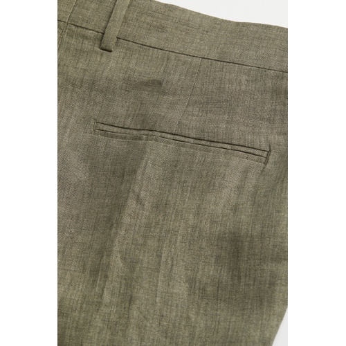에이치앤엠 H&M Slim Fit Linen Suit Pants