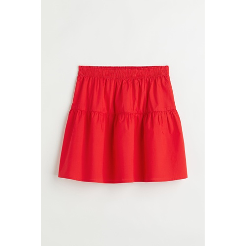 에이치앤엠 H&M Cotton Poplin Skirt