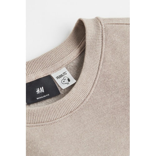 에이치앤엠 H&M Regular Fit Printed Sweatshirt