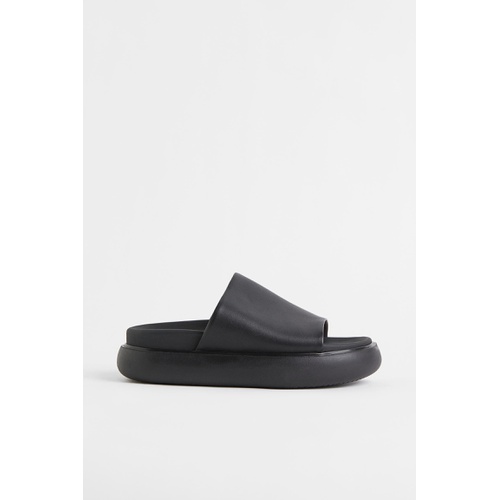 에이치앤엠 H&M Leather Slides