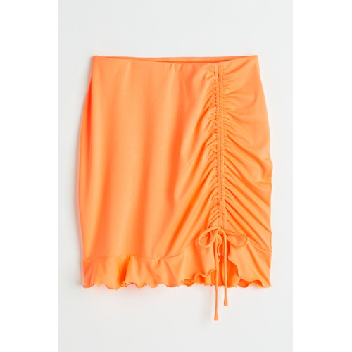 에이치앤엠 H&M Flounced-hem Mini Skirt