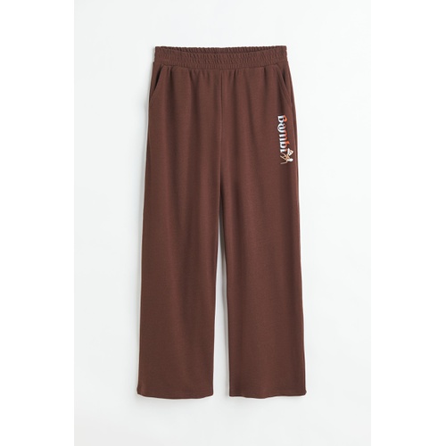 에이치앤엠 H&M+ Wide-cut Printed Sweatpants