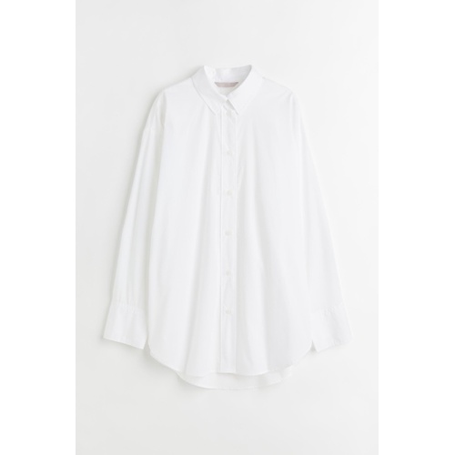 에이치앤엠 H&M Oversized Cotton Shirt