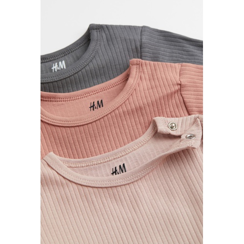에이치앤엠 H&M 3-pack Ribbed Bodysuits