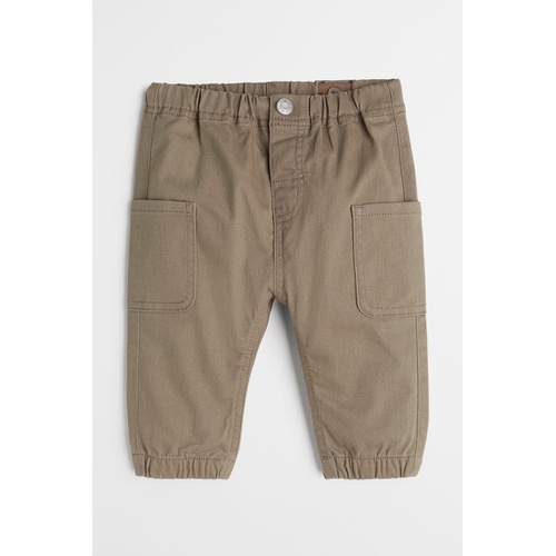 에이치앤엠 H&M Twill Pants with Leg Pockets