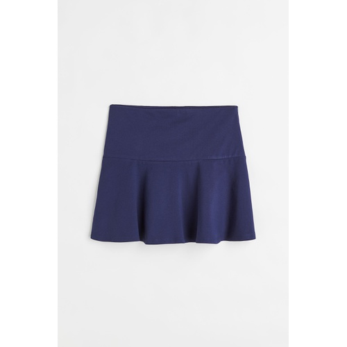 에이치앤엠 H&M Flared Cotton Jersey Skirt