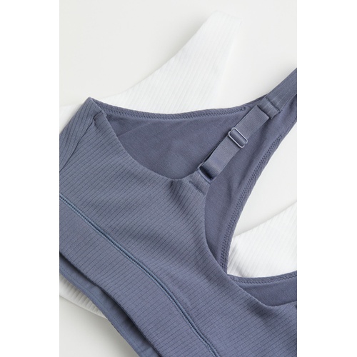 에이치앤엠 H&M 2-pack Non-padded Jersey Bra Tops