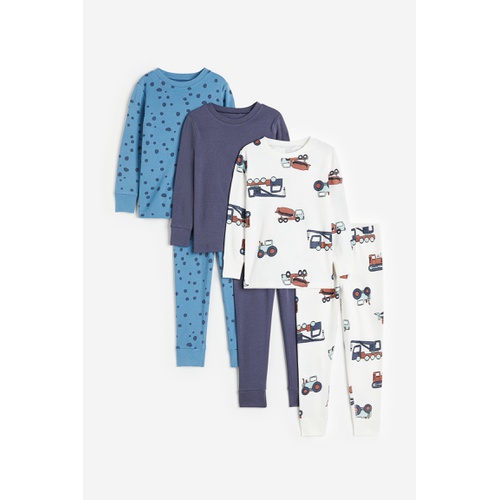에이치앤엠 H&M 3-pack Cotton Jersey Pajamas