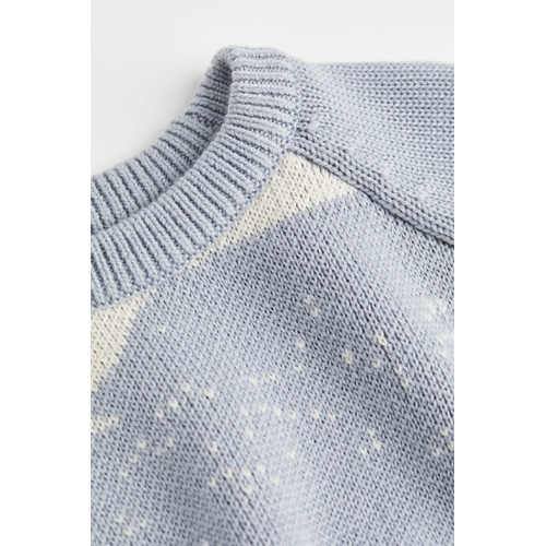 에이치앤엠 H&M Jacquard-knit Wool Sweater