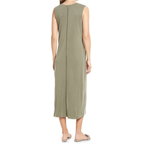  Halogen Exposed Seams Sleeveless Knit Dress_OLIVE SARMA